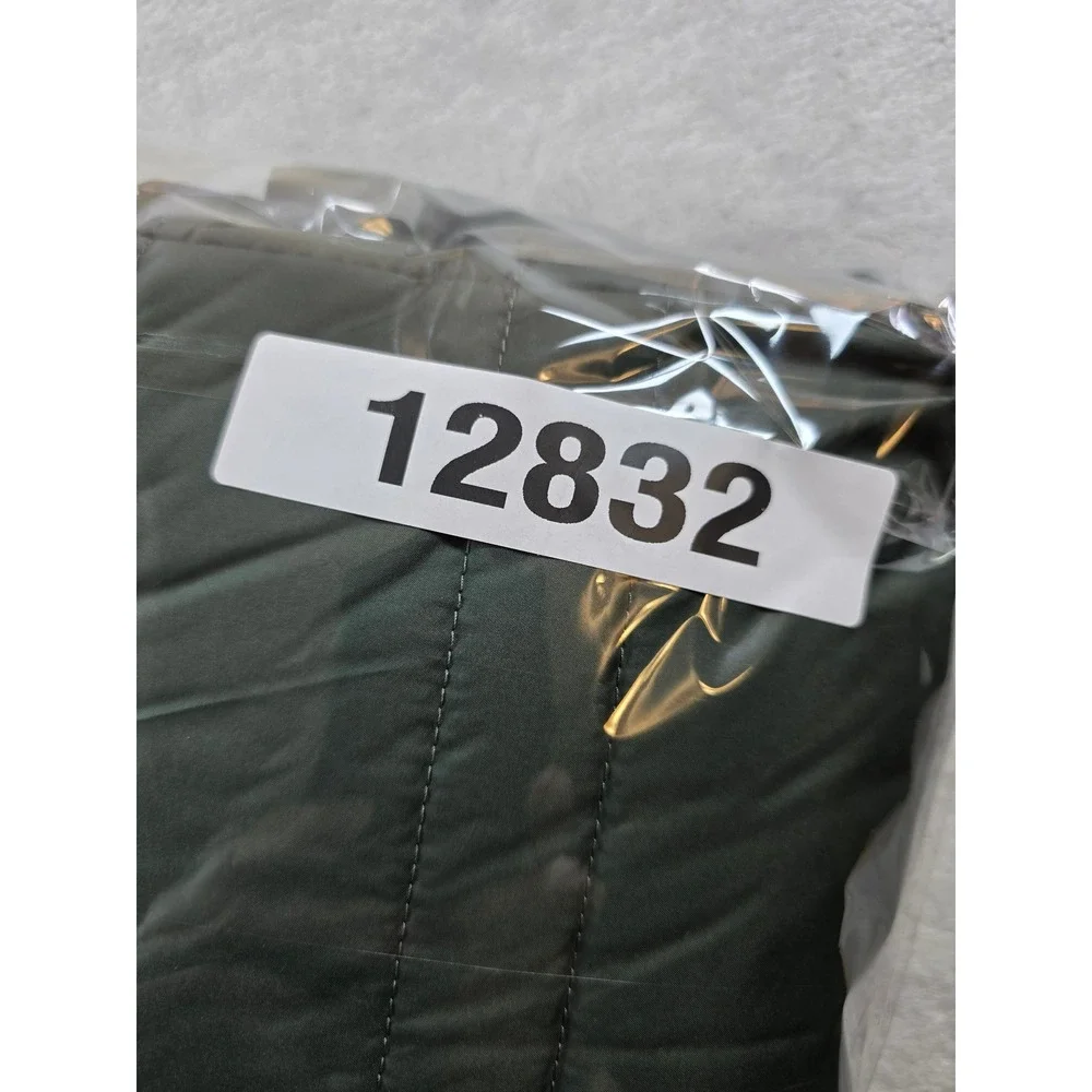 The North Face Puffer Vest Mens XL Green Polyester Quilted Insulated